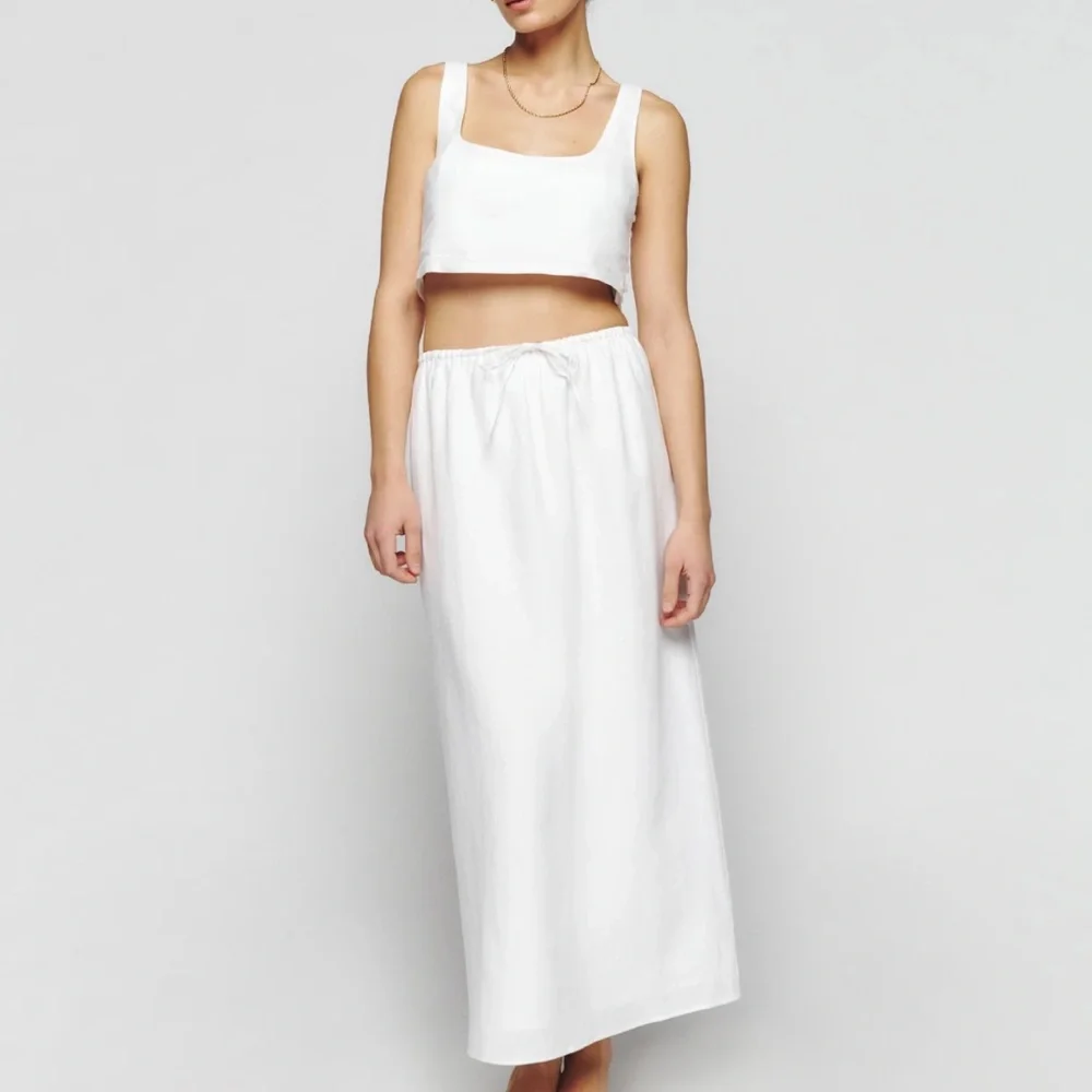 REFORMATION Amir linen two piece